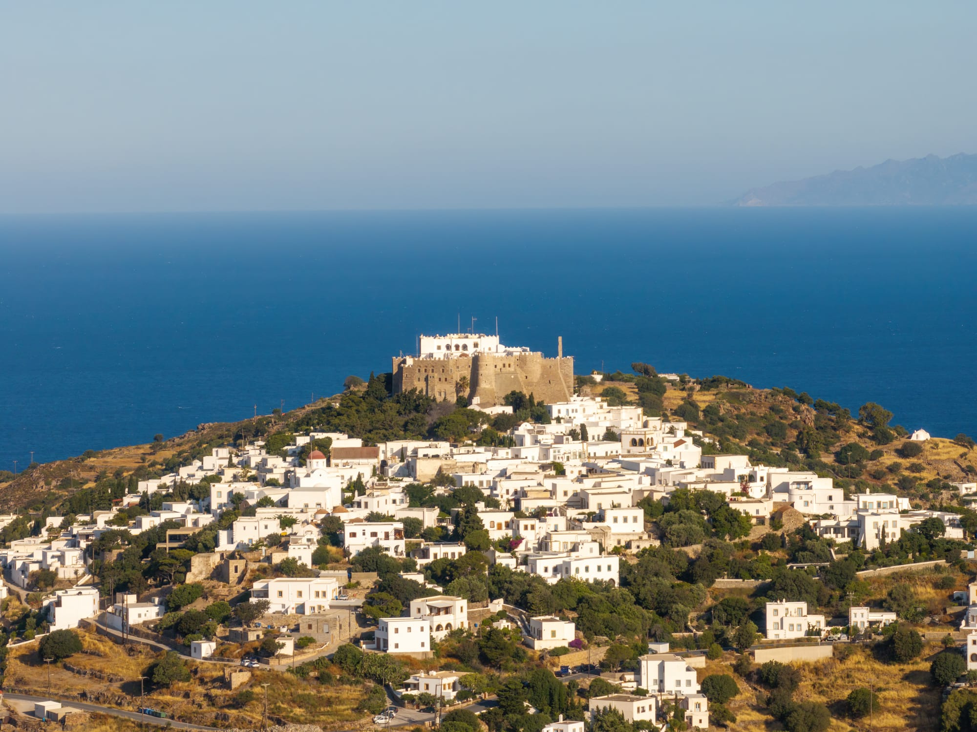 a city on a hill by the ocean