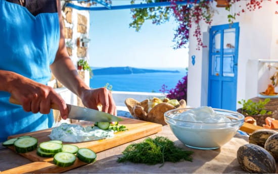 a person cutting vegetables