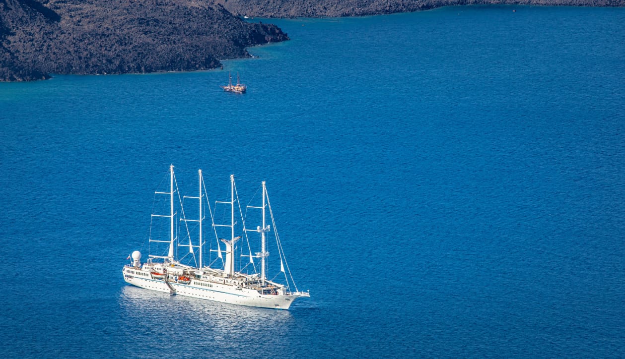 a couple of boats in the water
