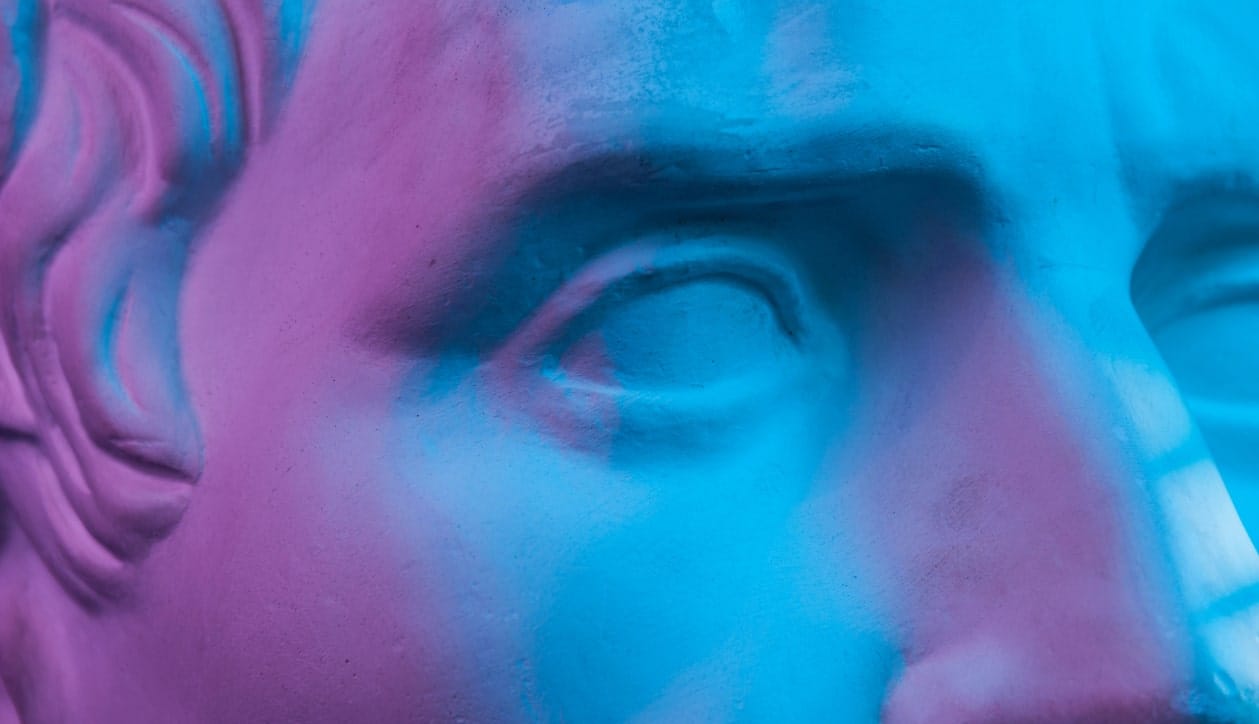 a close up of a person's face