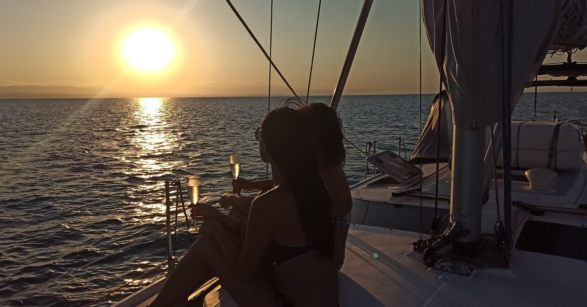 a person sitting on a boat