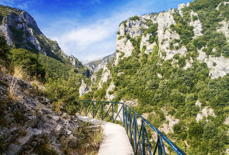a bridge going over a mountain