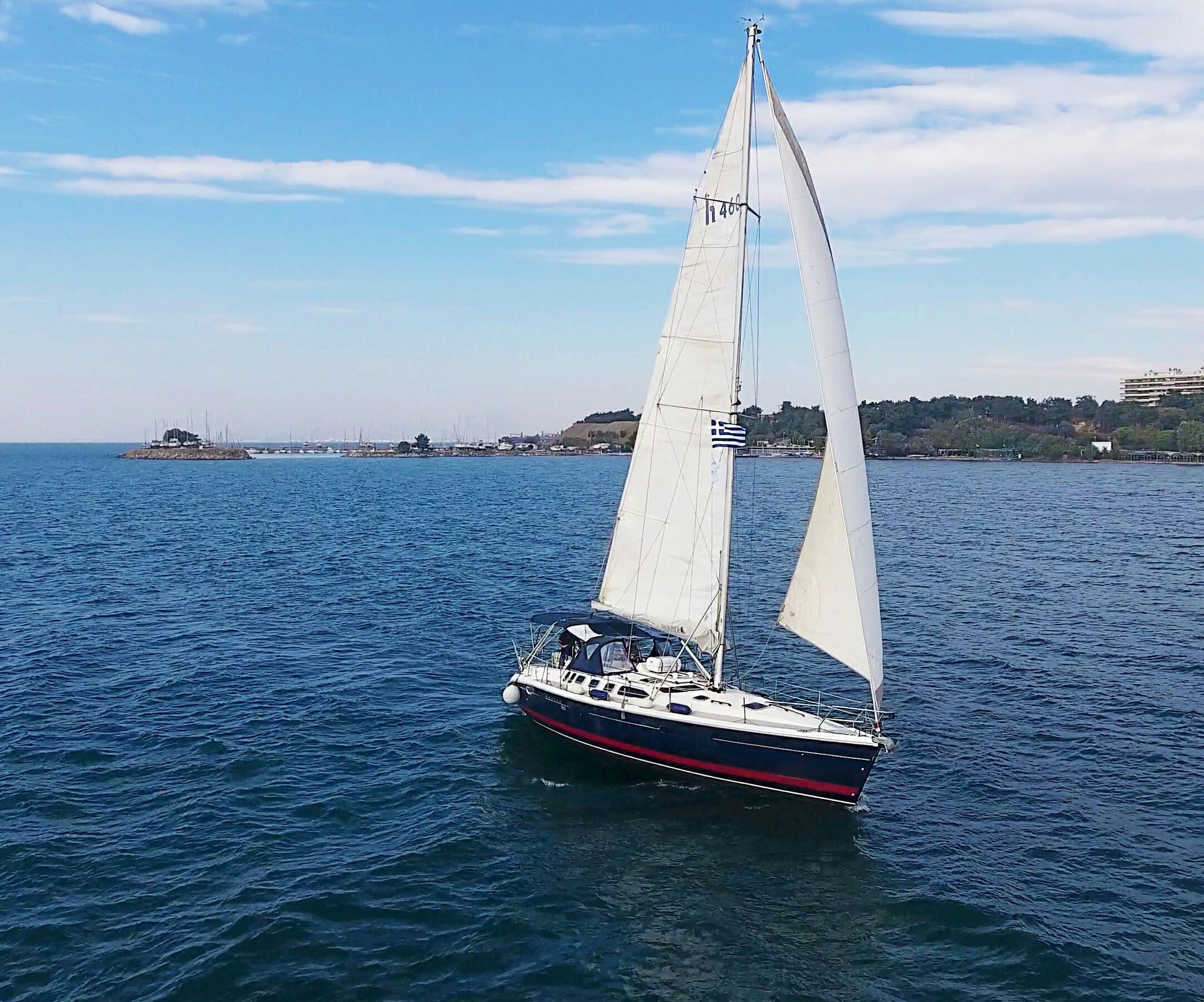 a sailboat on the water