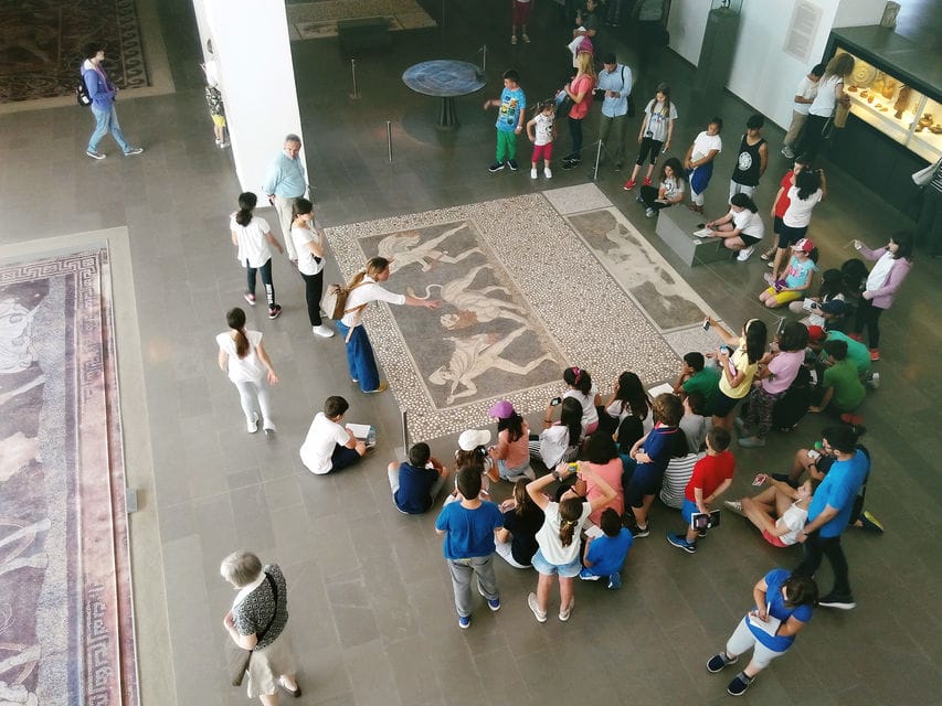 a group of people in a room