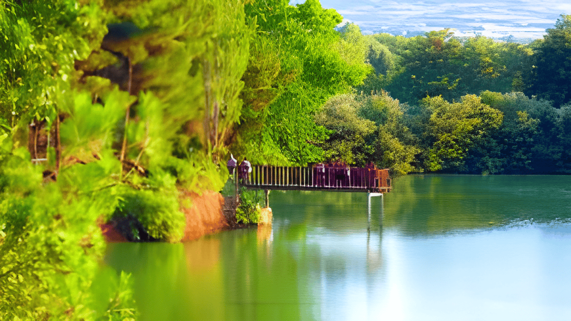 a bridge over a body of water