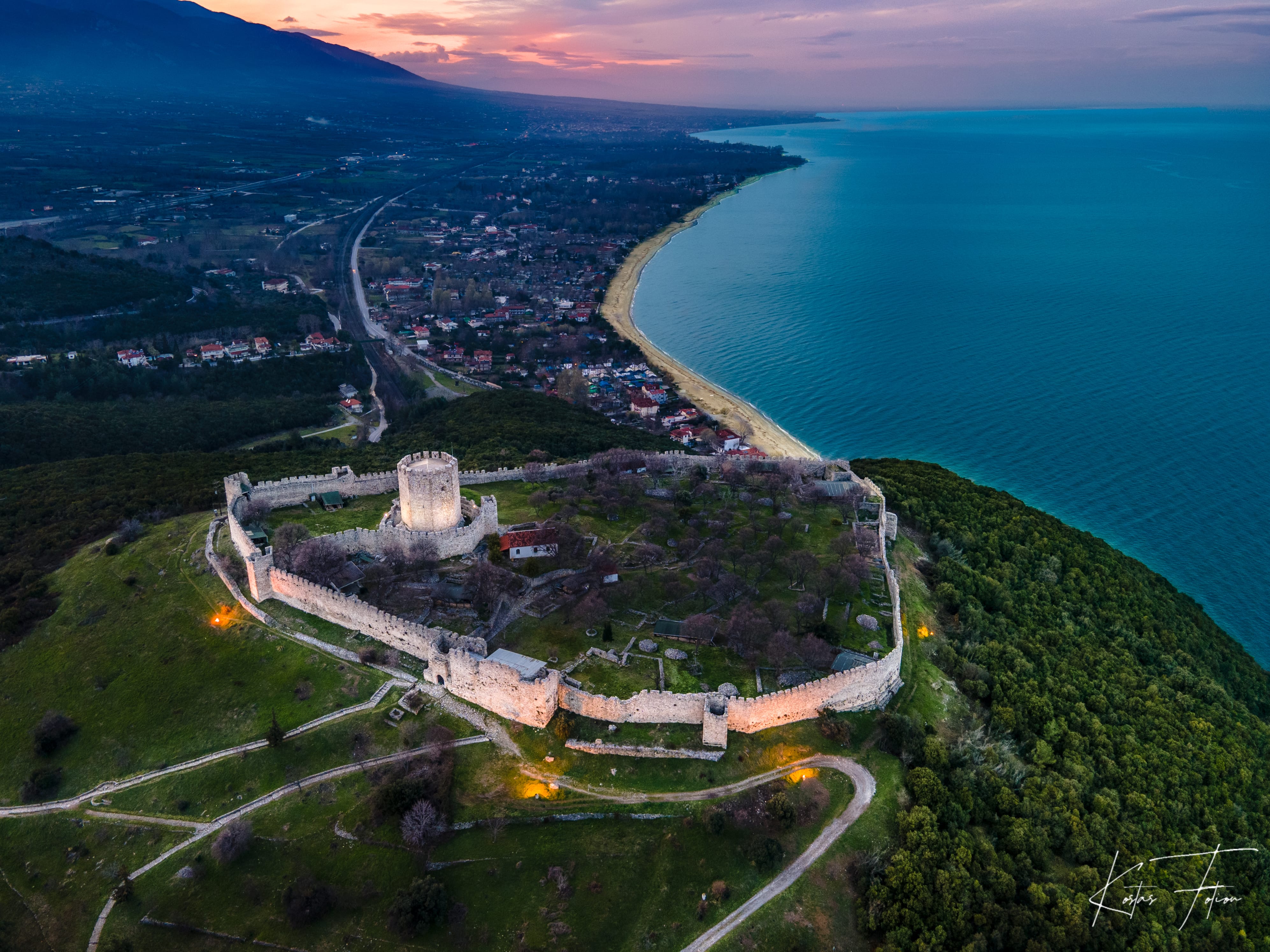 a city next to the ocean