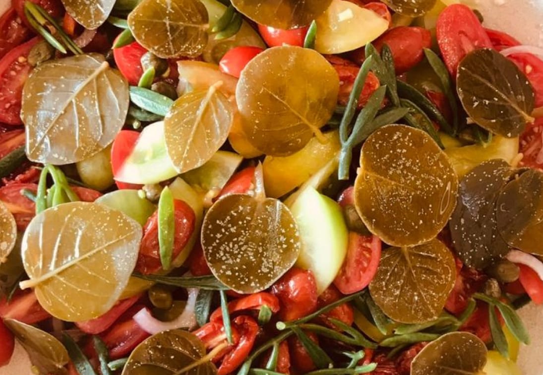 a pile of colorful fruit
