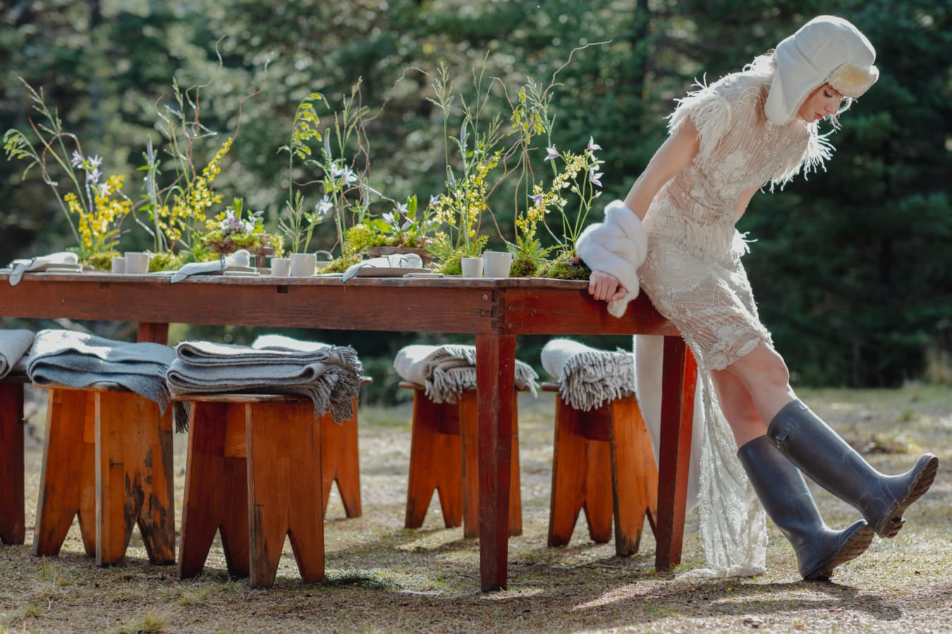 a person in a white robe