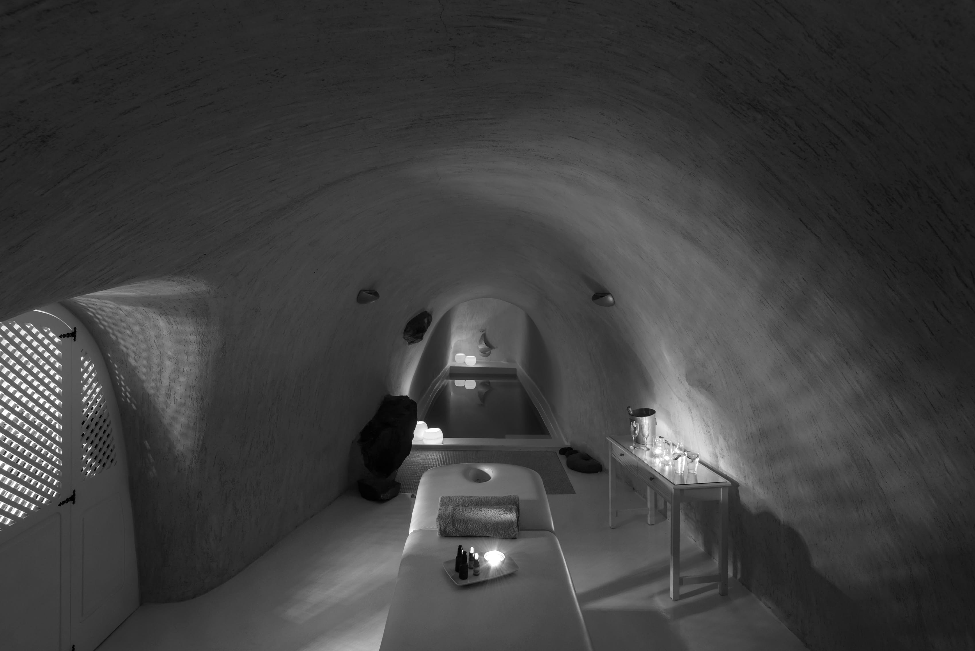 a person standing in a room