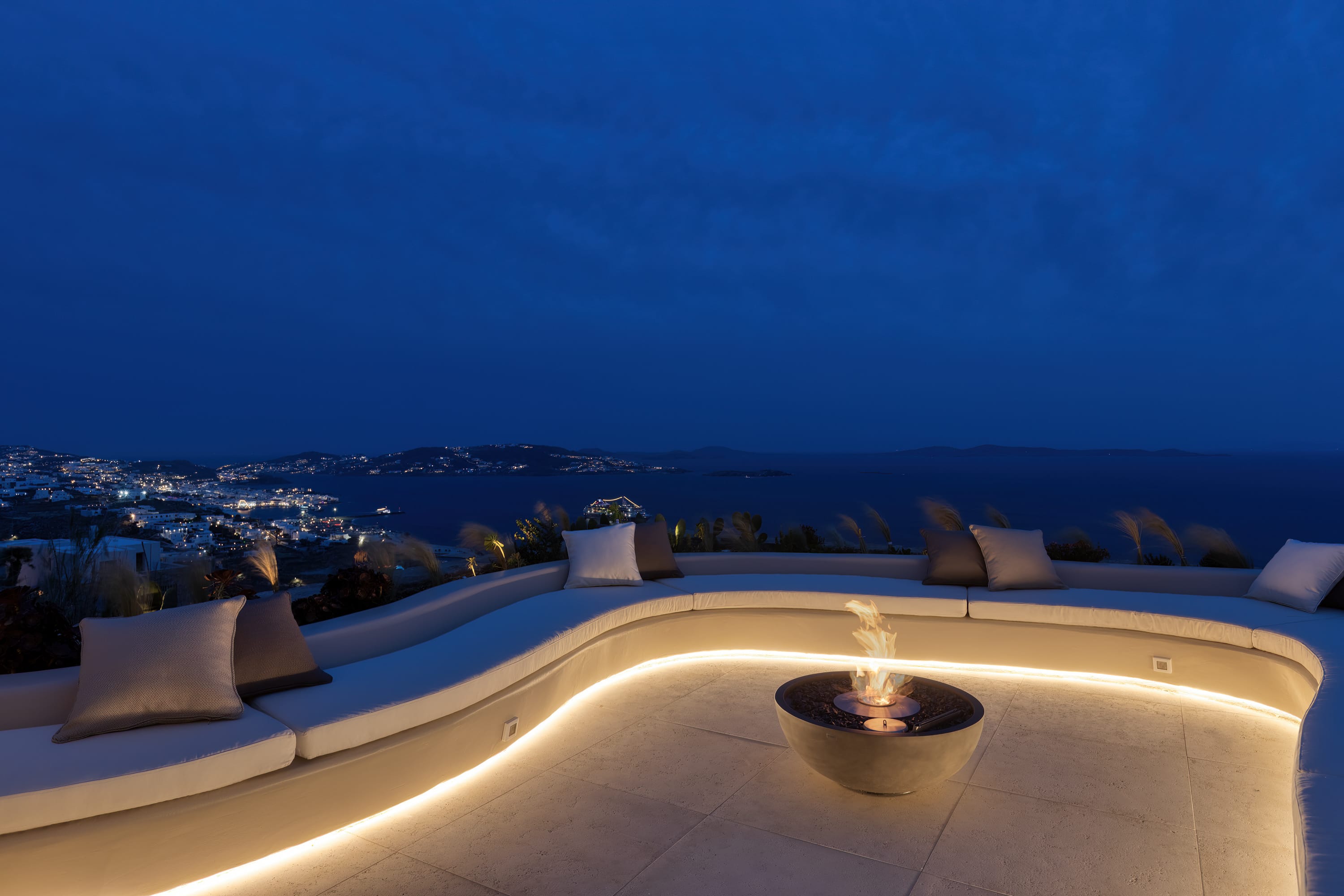 a view of a city from a rooftop