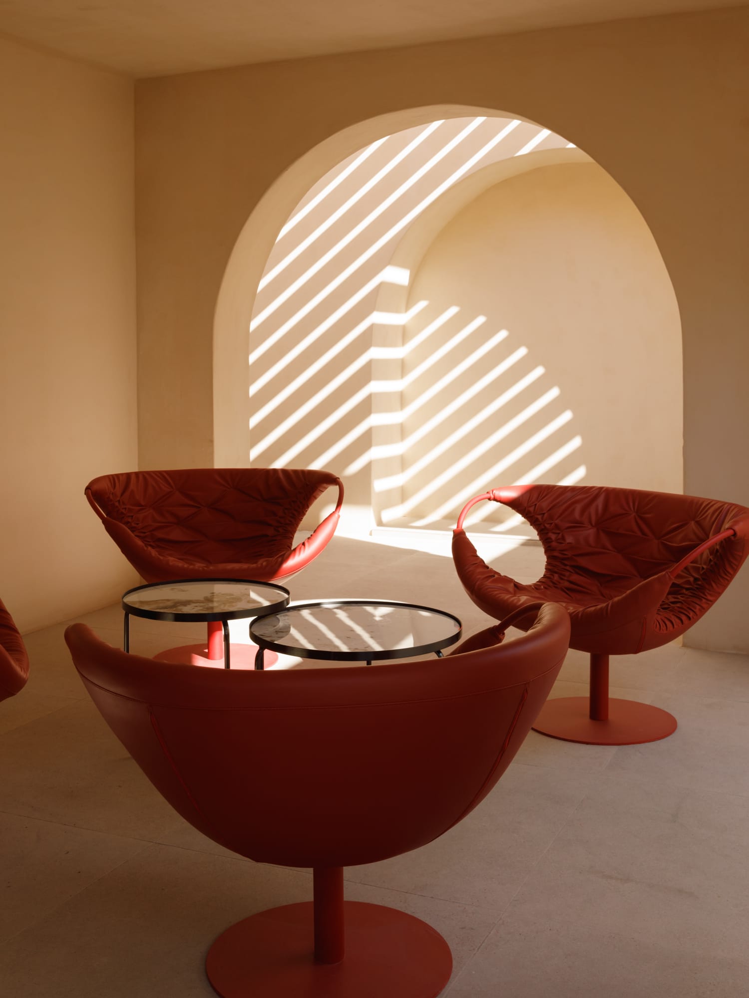 a table with chairs around it