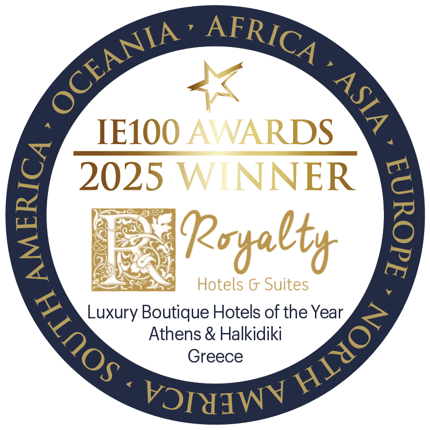 a circular logo with text