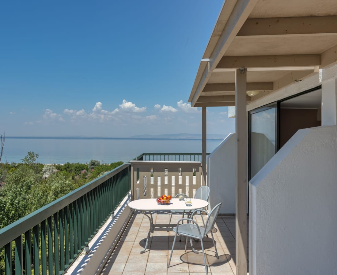 a living room with a large window