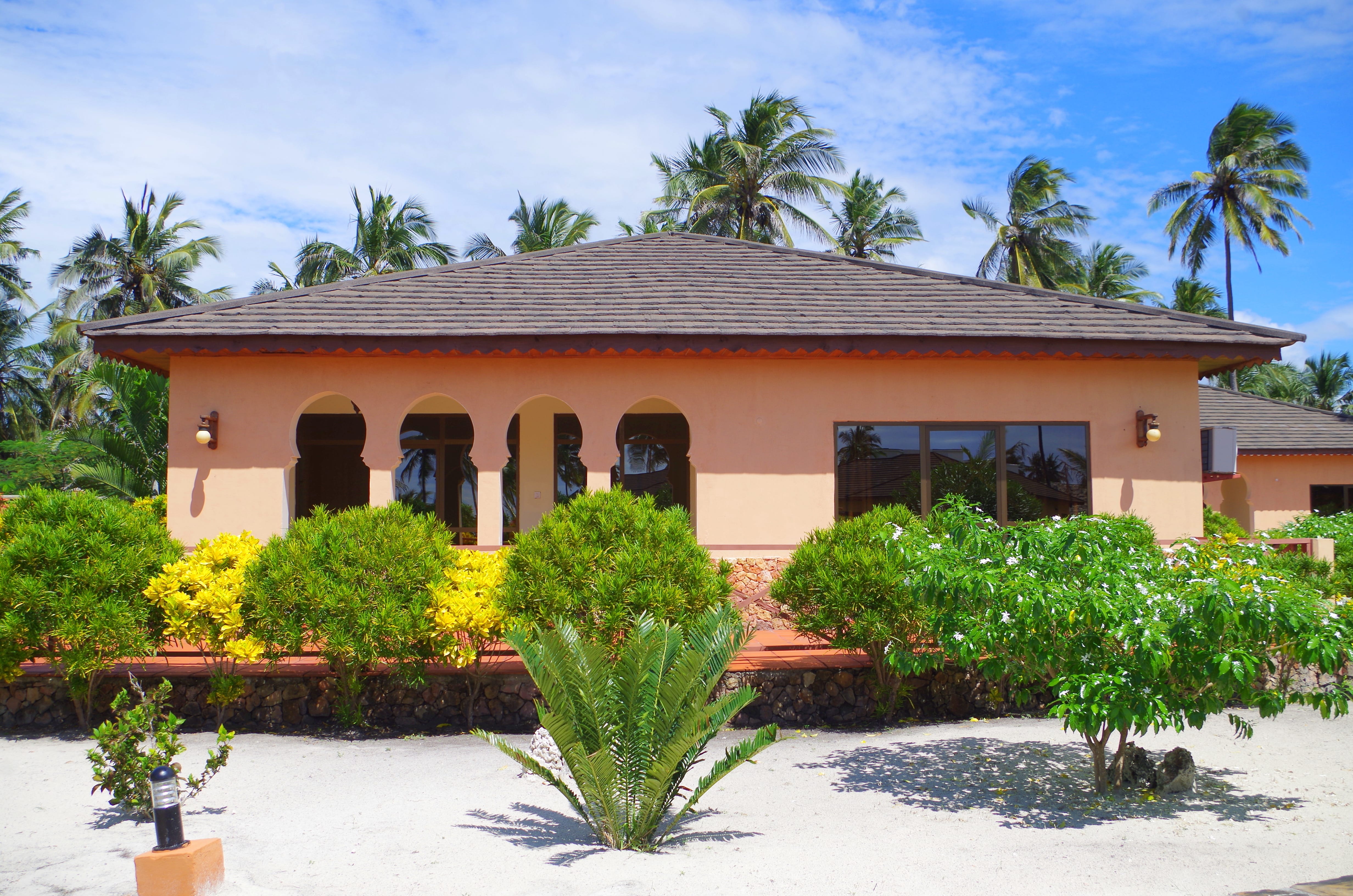 a house with a large front yard