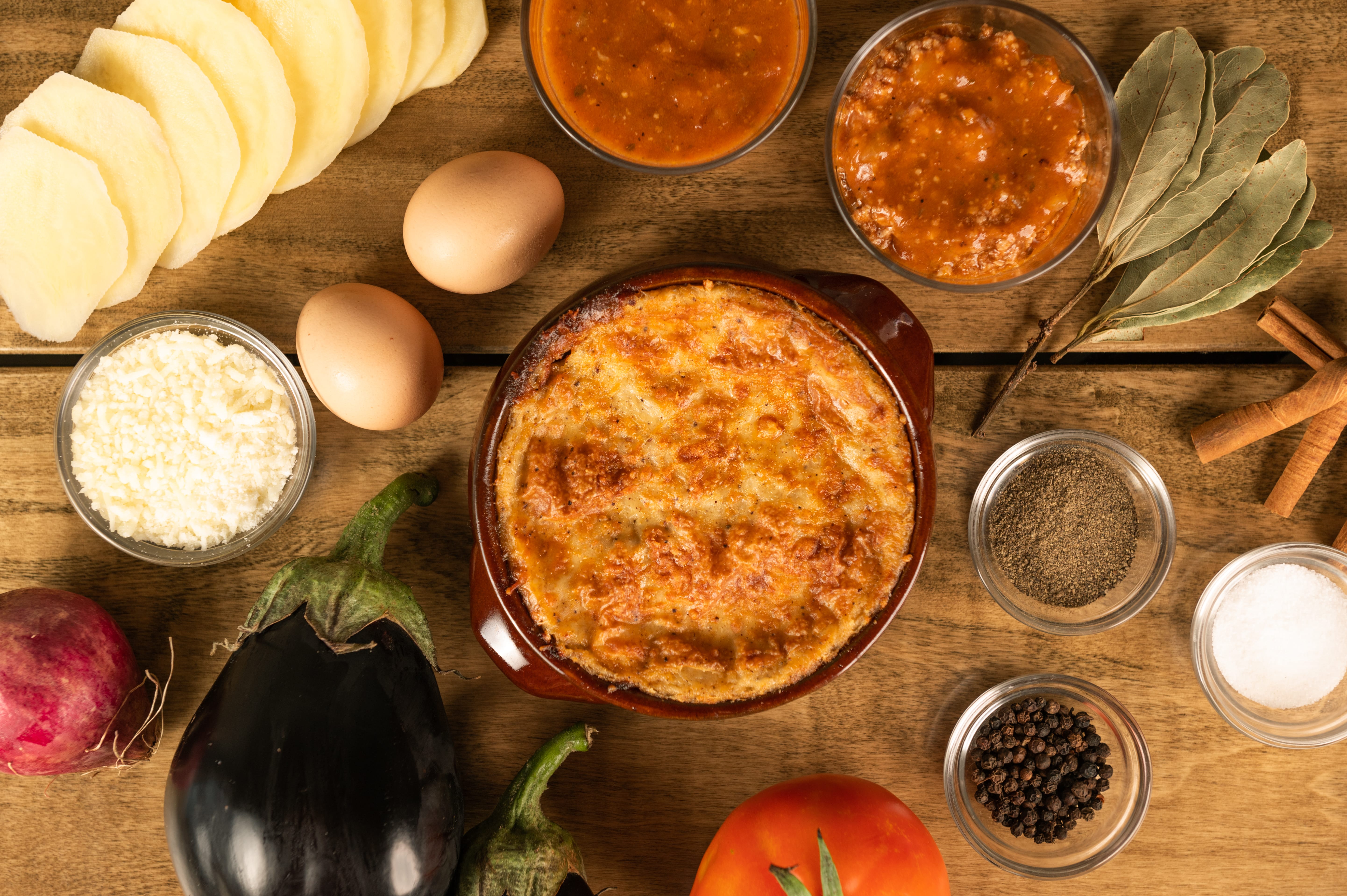 a table full of food