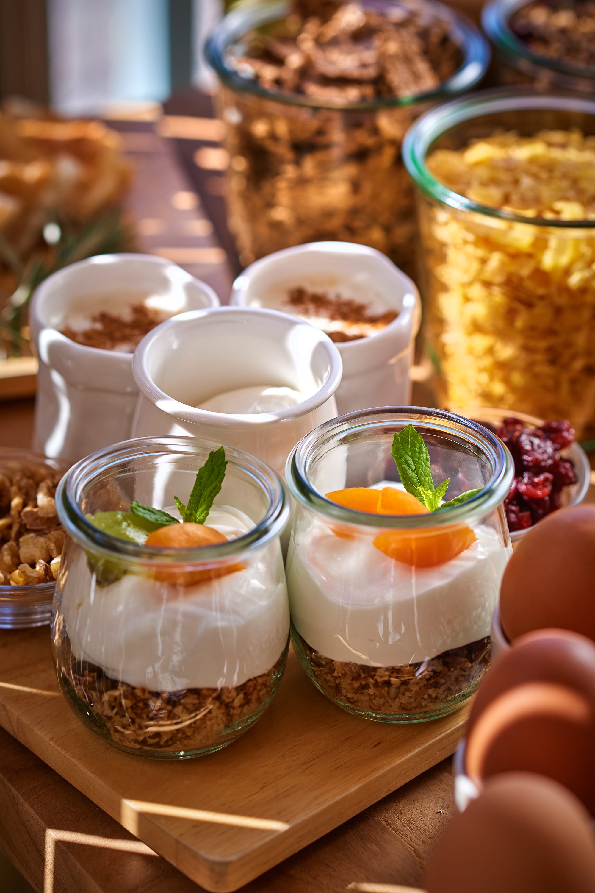 a group of food on a table