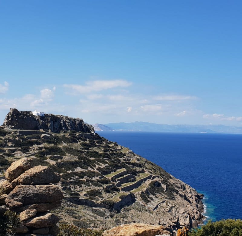 a rocky cliff overlooking the ocean