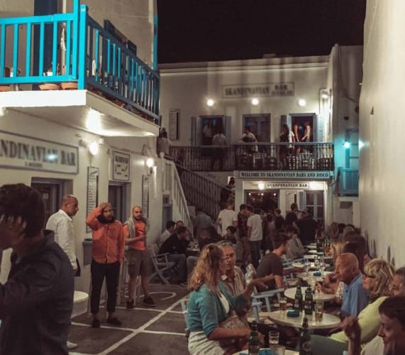 a group of people in a room