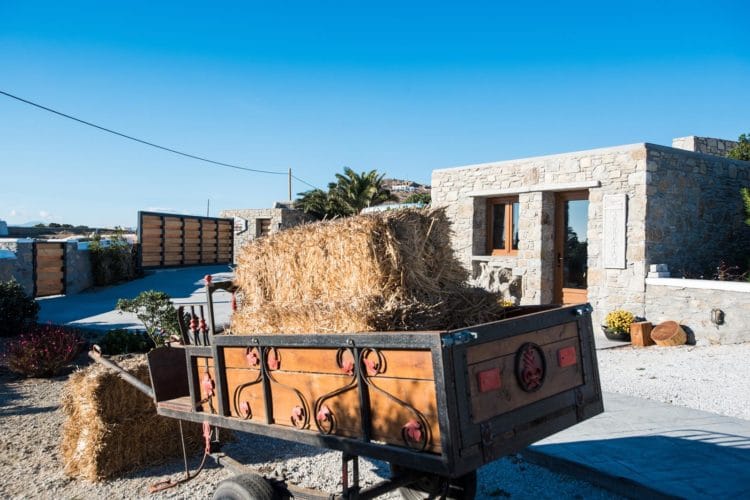 a truck with a pile of hay