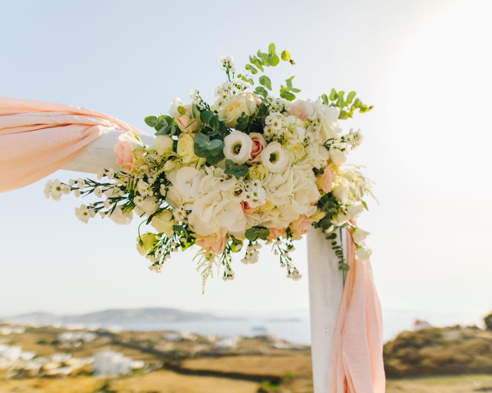 a bouquet of flowers