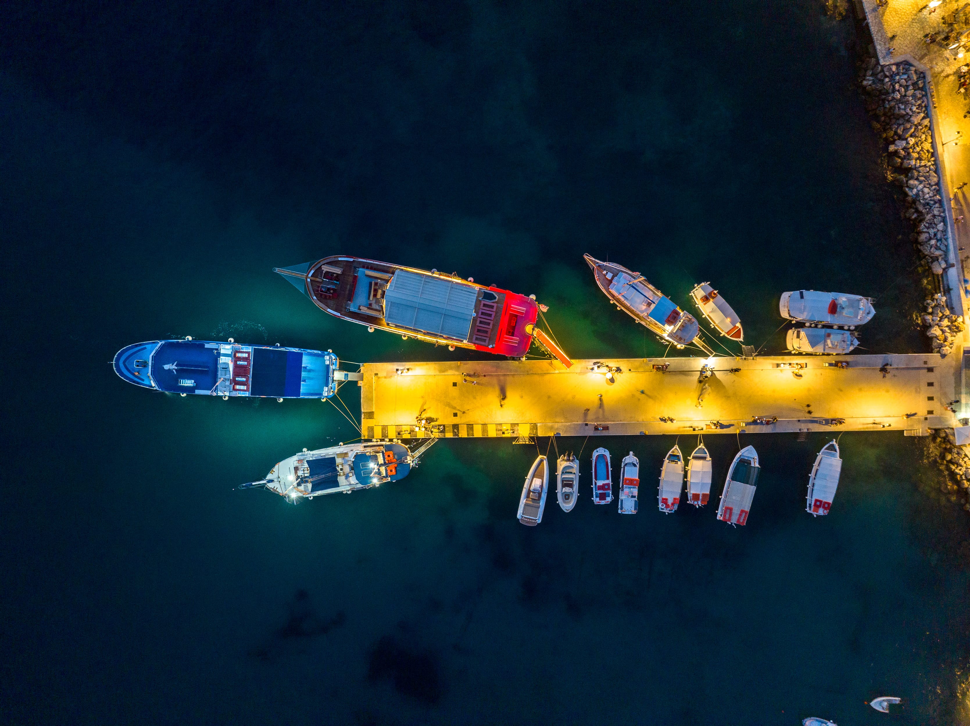 a group of colorful bottles