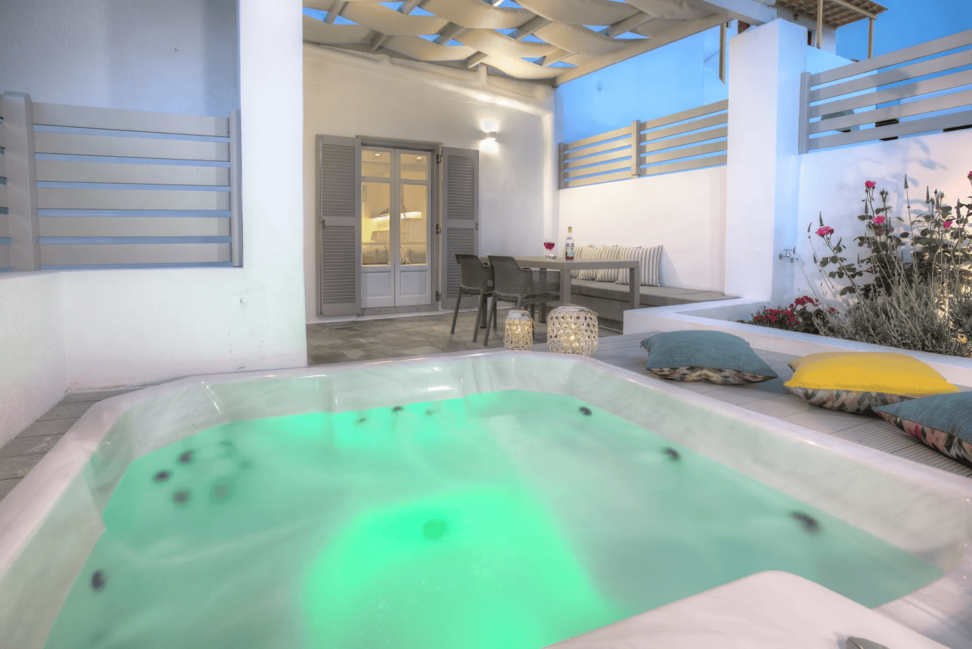 family suite with hot tub