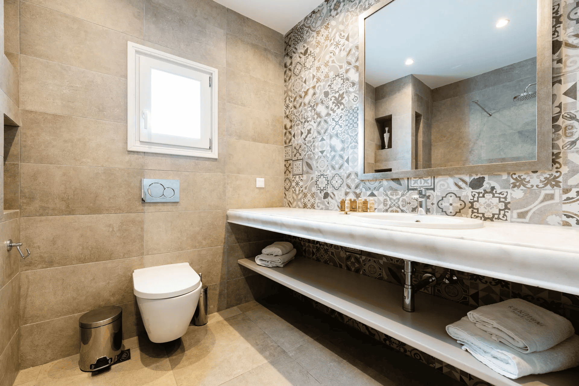 hotel bathroom in Paros