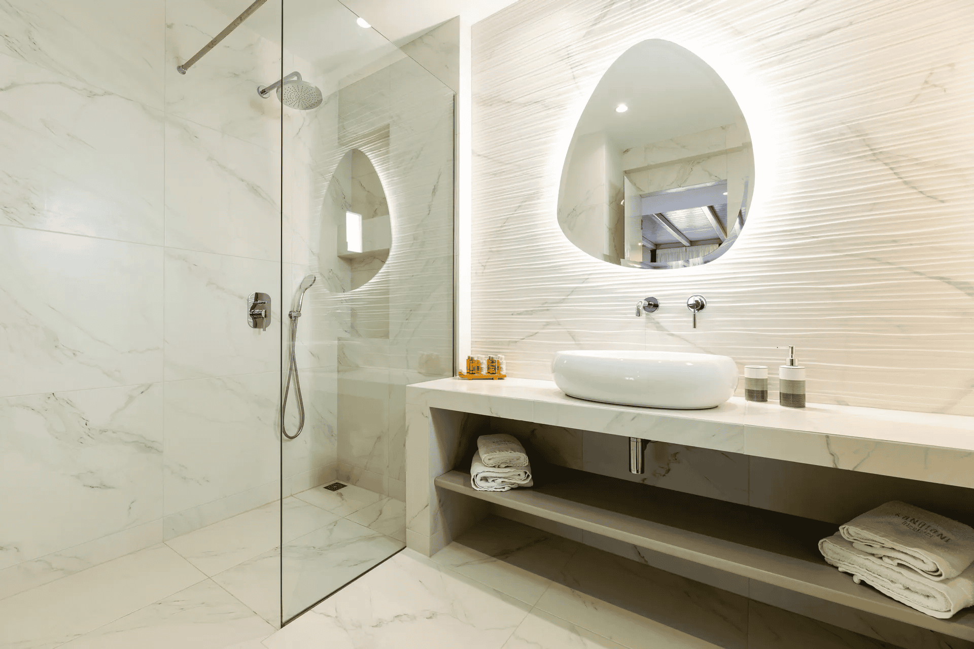 hotel bathroom in Paros