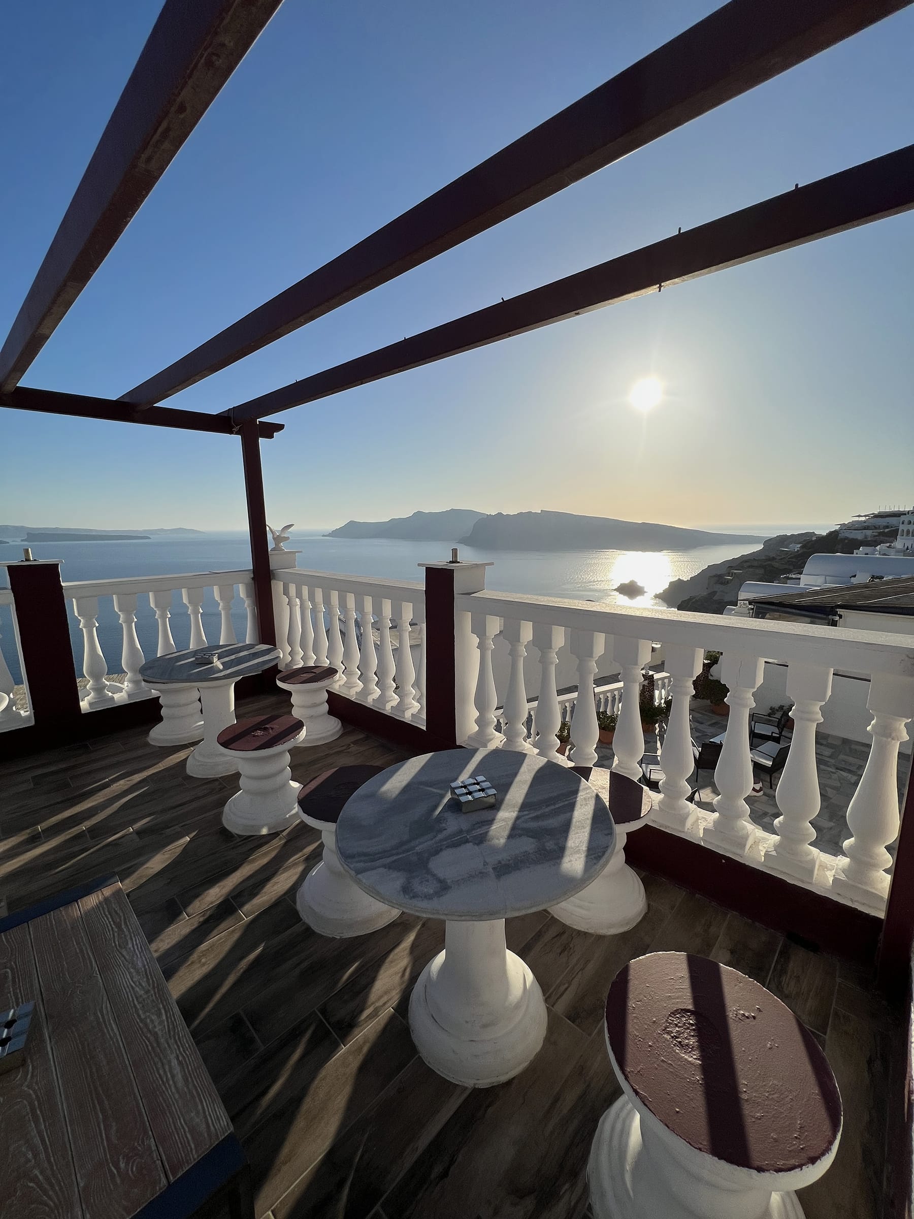 βεράντα με θέα στη θάλασσα