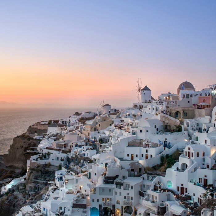 sunset santorini