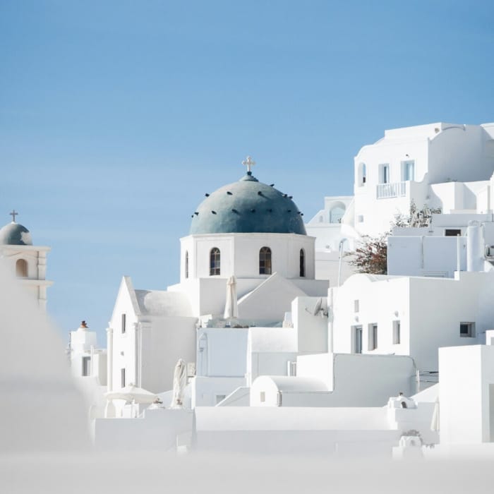 εκκλησία λευκή σαντορίνη