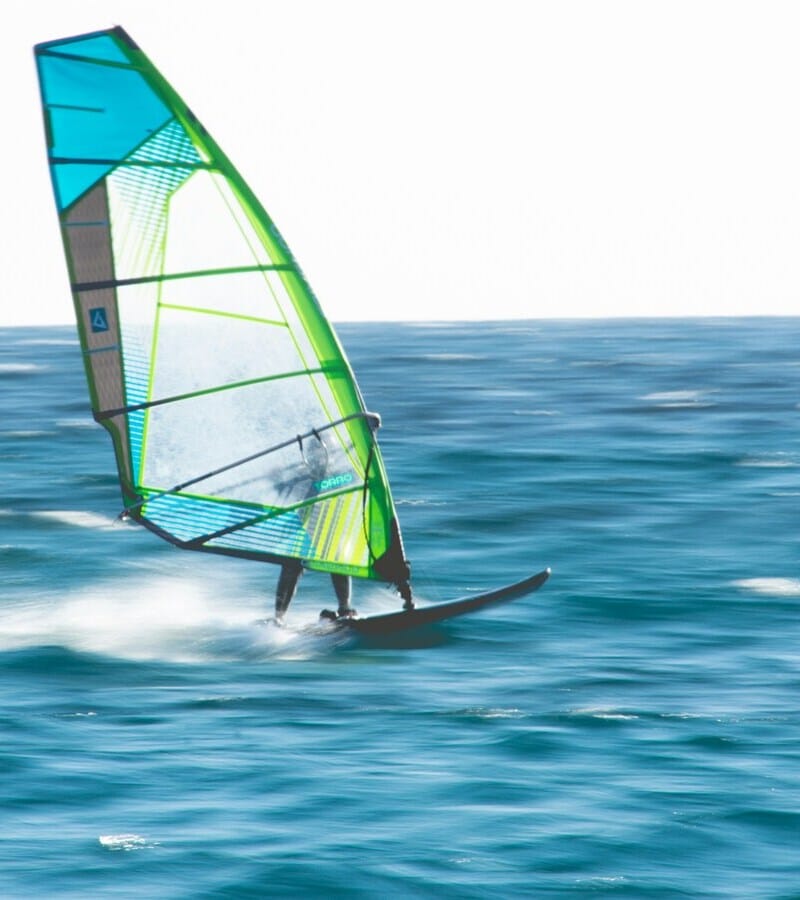 a person on a surfboard