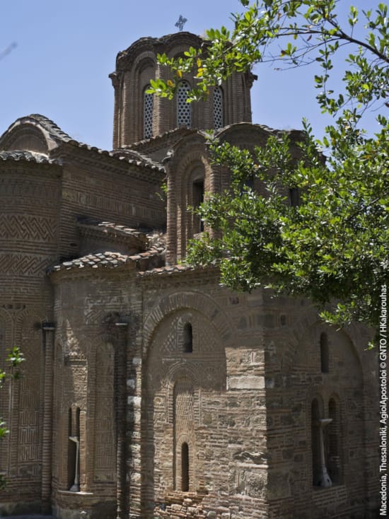 a stone building with a tower