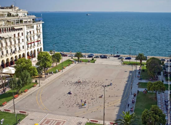 a high angle view of a beach