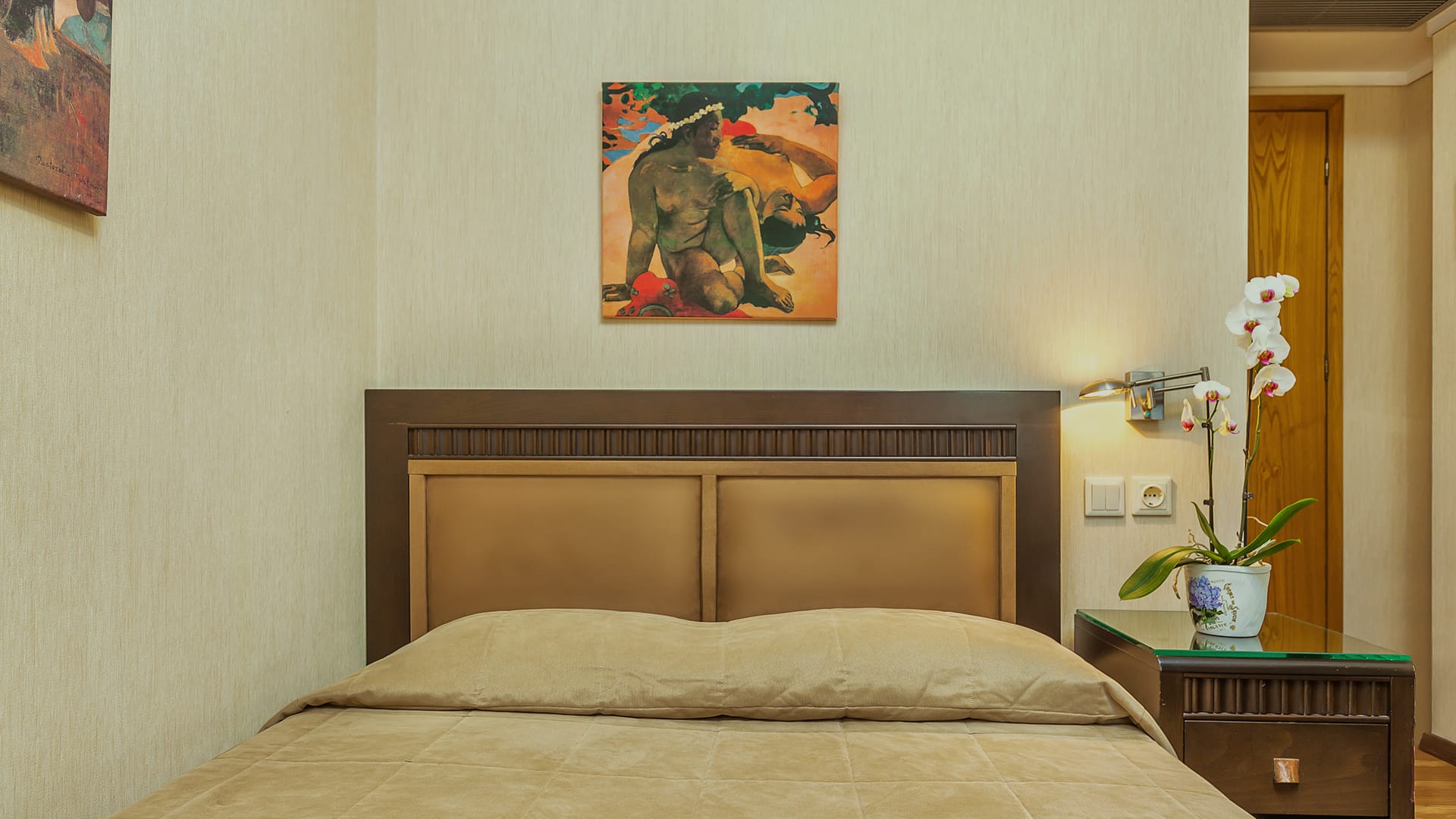 a bed with a pillow on it