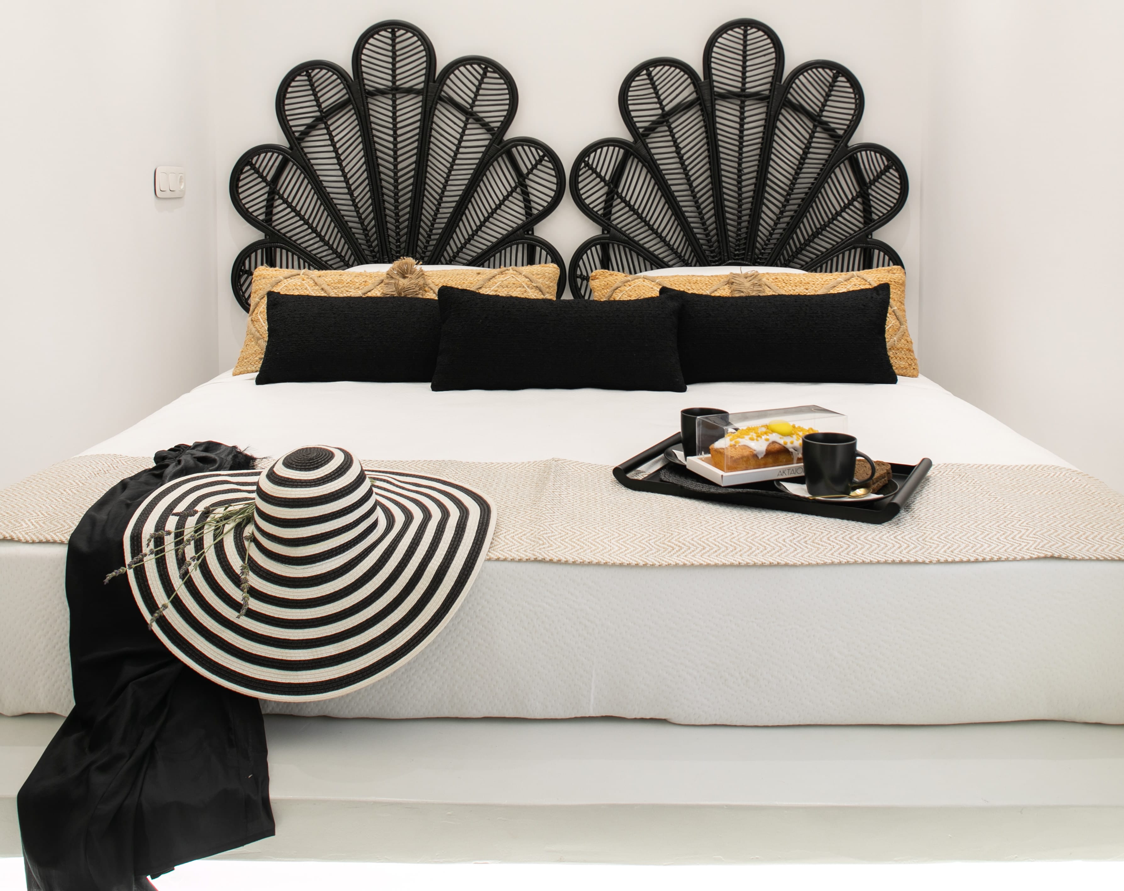 a white shelf with a variety of objects on it