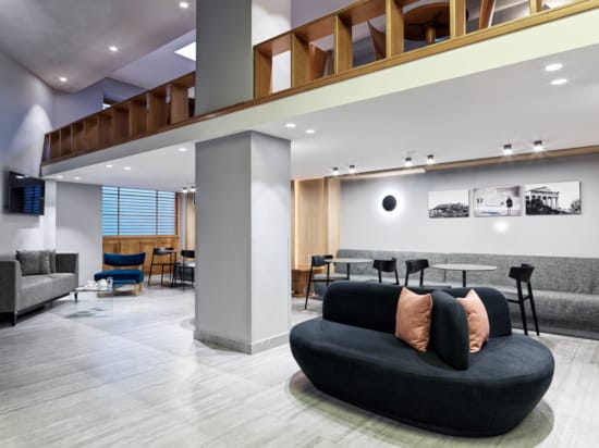 a person lying on a couch