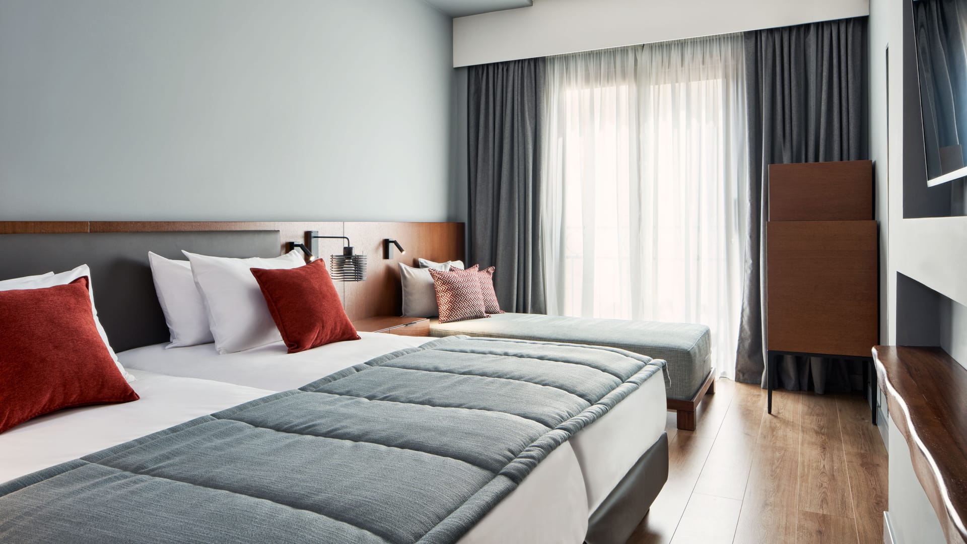 a person lying on a bed