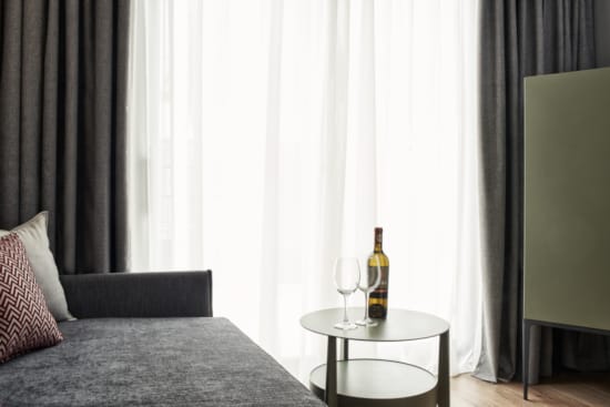 a bottle of wine on a table