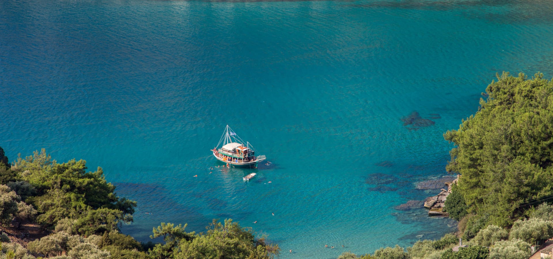 a boat in the water