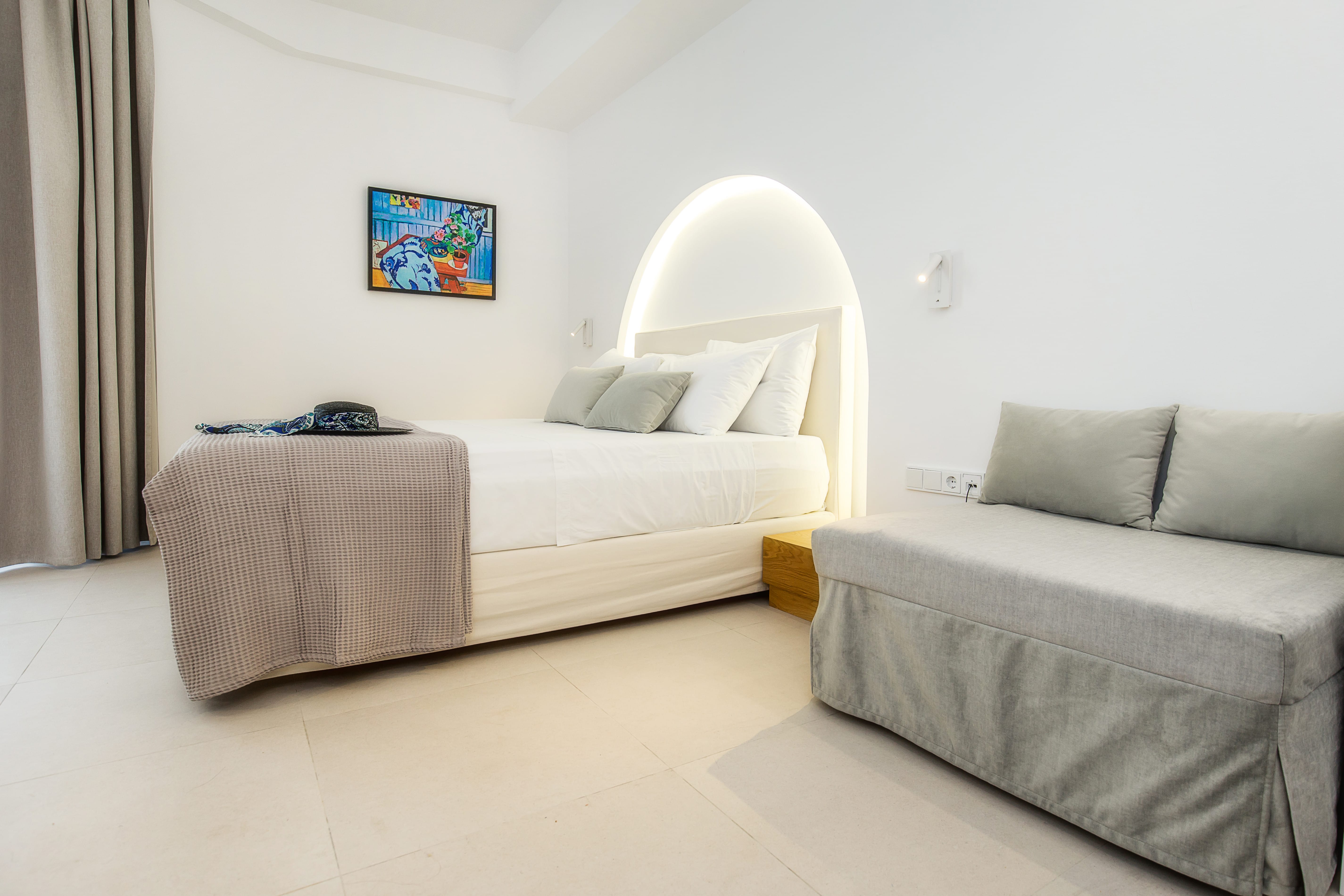 a room with two beds