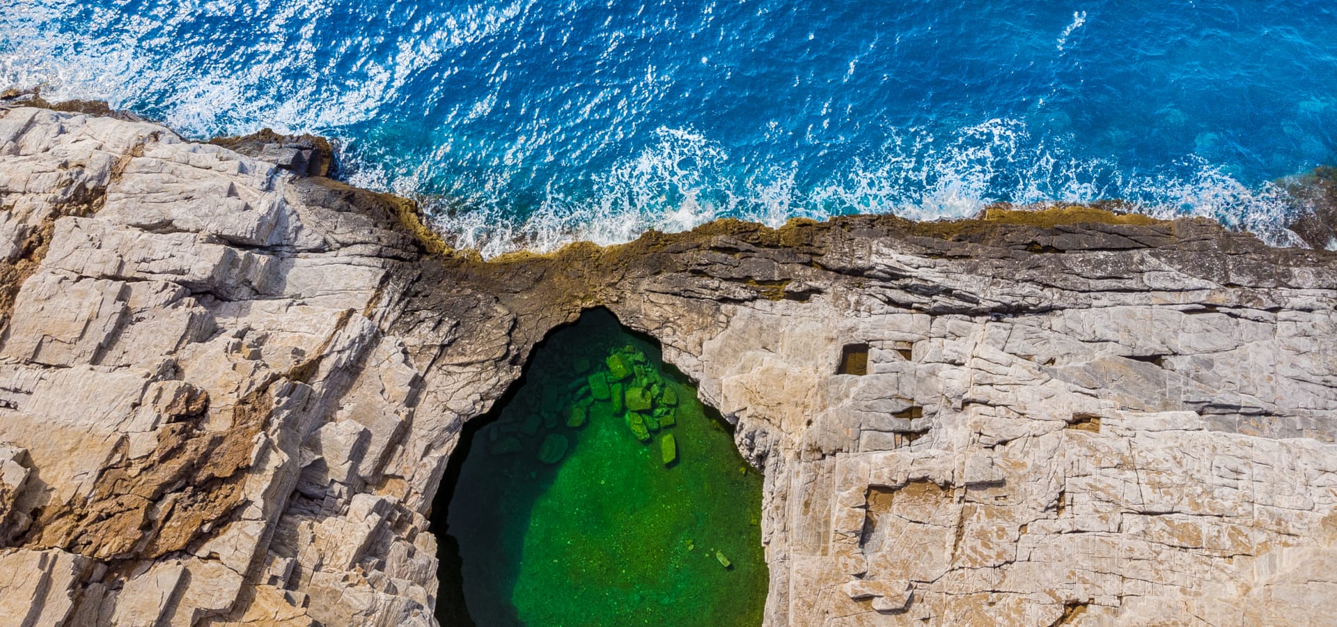 a hole in the ground