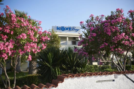 a building with a sign on it