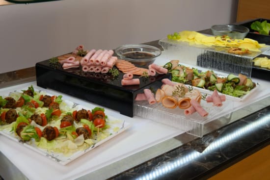 buffet with food