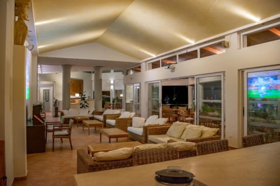 hotel living room in Corfu