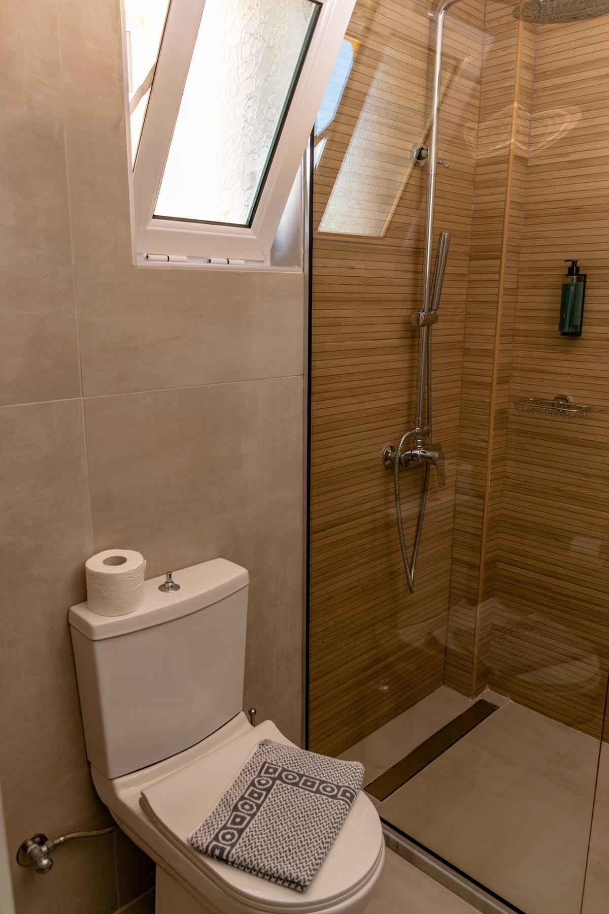 hotel bathroom in Corfu