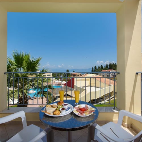 breakfast with view in Corfu