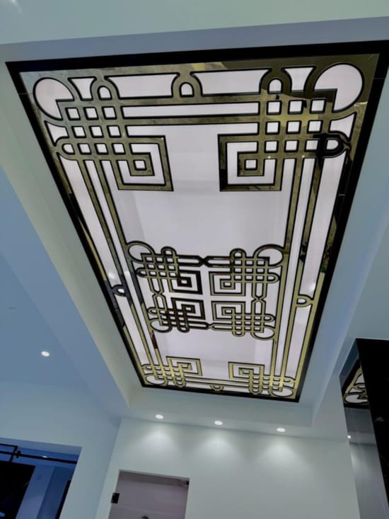 a large glass window