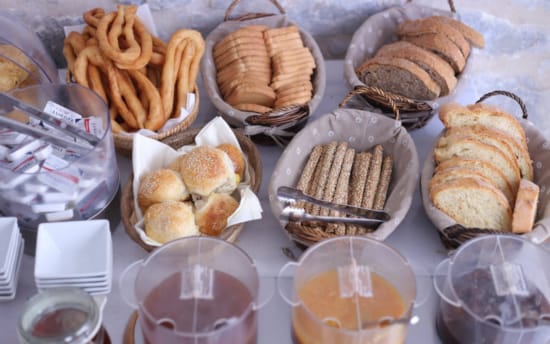 a table full of pastries