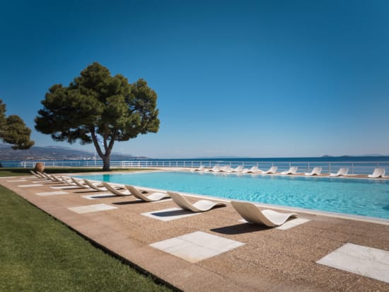 a large pool of water